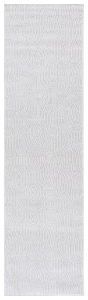 Safavieh Bayside Modern Turkish Area Rug With Geometric Pattern - Soft, Durable, And Easy To Clean Design Ivory ,Light Grey Polyester Bay136b-8