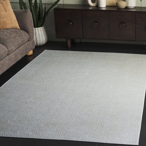 Safavieh Bayside Modern Runner Rug - Timeless Ivory And Grey Design For Elegant Home Décor And Comfort Ivory ,Light Grey Polyester Bay136b-5