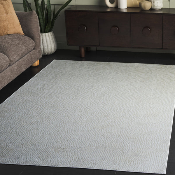 Safavieh Bayside Modern Runner Rug - Timeless Ivory And Grey Design For Elegant Home Décor And Comfort Ivory ,Light Grey Polyester Bay136b-5