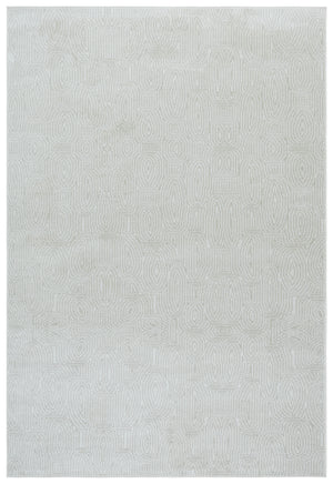 Safavieh Bayside Modern Turkish Area Rug With Geometric Pattern - Soft, Durable, And Easy To Clean Design Ivory ,Light Grey Polyester Bay136b-8