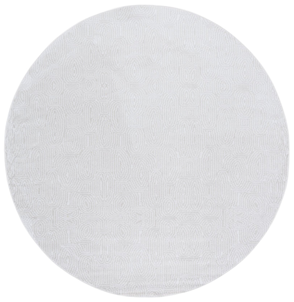Safavieh Bayside Modern Runner Rug - Timeless Ivory And Grey Design For Elegant Home Décor And Comfort Ivory ,Light Grey Polyester Bay136b-7r