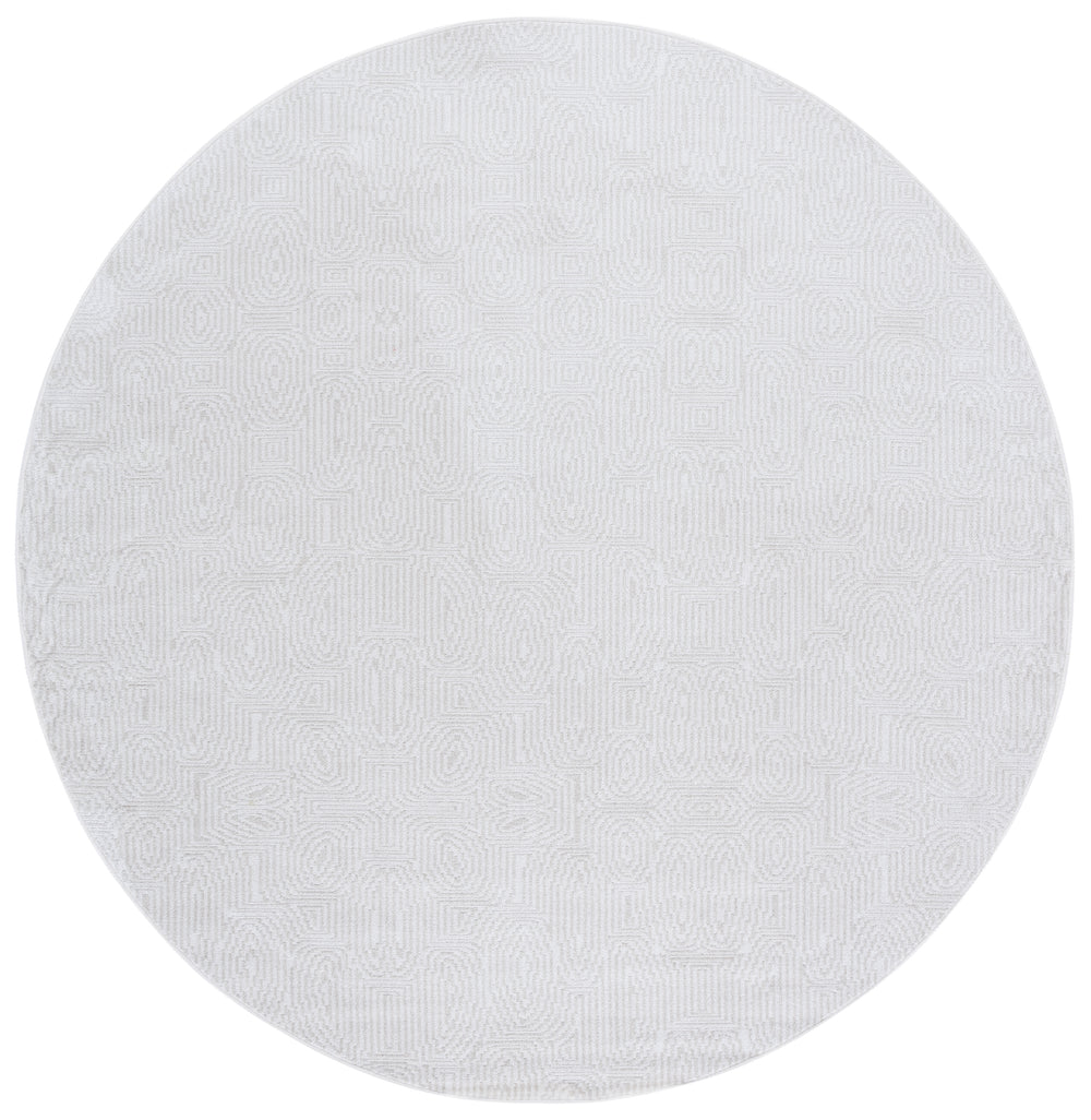 Safavieh Bayside Modern Turkish Area Rug With Geometric Pattern - Soft, Durable, And Easy To Clean Design Ivory ,Light Grey Polyester Bay136b-8