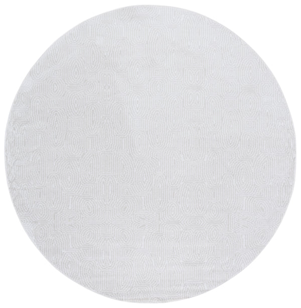 Safavieh Bayside Modern Turkish Area Rug With Geometric Pattern - Soft, Durable, And Easy To Clean Design Ivory ,Light Grey Polyester Bay136b-8