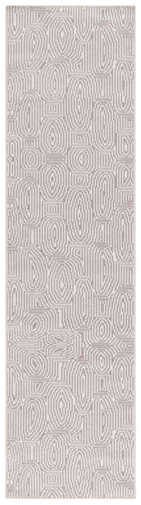 Safavieh Bayside Modern Geometric Area Rug - Soft, Durable Turkish Design For Contemporary Living Spaces Ivory ,Light Brown Polyester Bay136t-7r