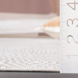 Safavieh Bayside Modern Geometric Area Rug - Soft, Durable Turkish Design For Contemporary Living Spaces Ivory ,Light Brown Polyester Bay136t-7r