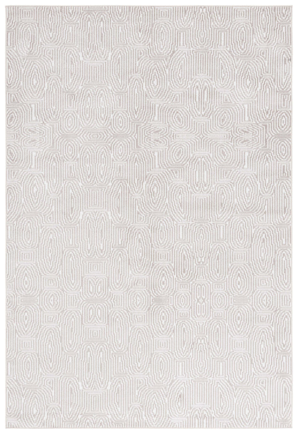 Safavieh Bayside Modern Geometric Area Rug - Soft, Durable Turkish Design For Contemporary Living Spaces Ivory ,Light Brown Polyester Bay136t-7r