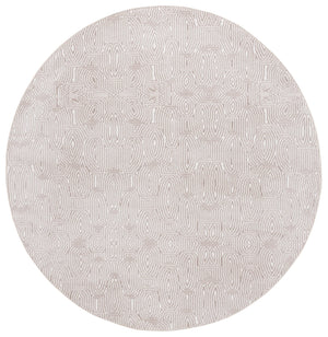 Safavieh Bayside Modern Geometric Area Rug - Soft, Durable Turkish Design For Contemporary Living Spaces Ivory ,Light Brown Polyester Bay136t-7r