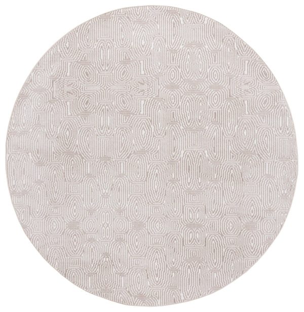 Safavieh Bayside Modern Geometric Area Rug - Soft, Durable Turkish Design For Contemporary Living Spaces Ivory ,Light Brown Polyester Bay136t-7r