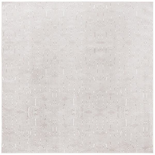 Safavieh Bayside Modern Geometric Area Rug - Soft, Durable Turkish Design For Contemporary Living Spaces Ivory ,Light Brown Polyester Bay136t-7r