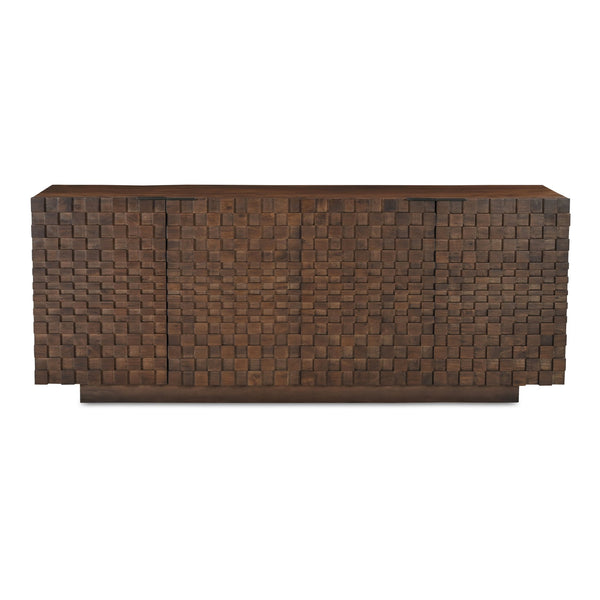 Moe's Home Easton Modern Sideboard - Stunning Acacia Wood Design With Adjustable Shelves For Your Home Decor Brown Acacia Wood,Acacia Veneer Bb-1019-03