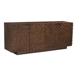 Moe's Home Easton Modern Sideboard - Stunning Acacia Wood Design With Adjustable Shelves For Your Home Decor Brown Acacia Wood,Acacia Veneer Bb-1019-03