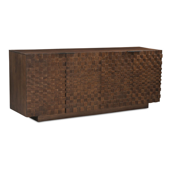 Moe's Home Easton Modern Sideboard - Stunning Acacia Wood Design With Adjustable Shelves For Your Home Decor Brown Acacia Wood,Acacia Veneer Bb-1019-03
