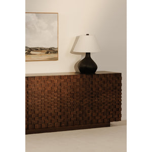 Moe's Home Easton Modern Sideboard - Stunning Acacia Wood Design With Adjustable Shelves For Your Home Decor Brown Acacia Wood,Acacia Veneer Bb-1019-03