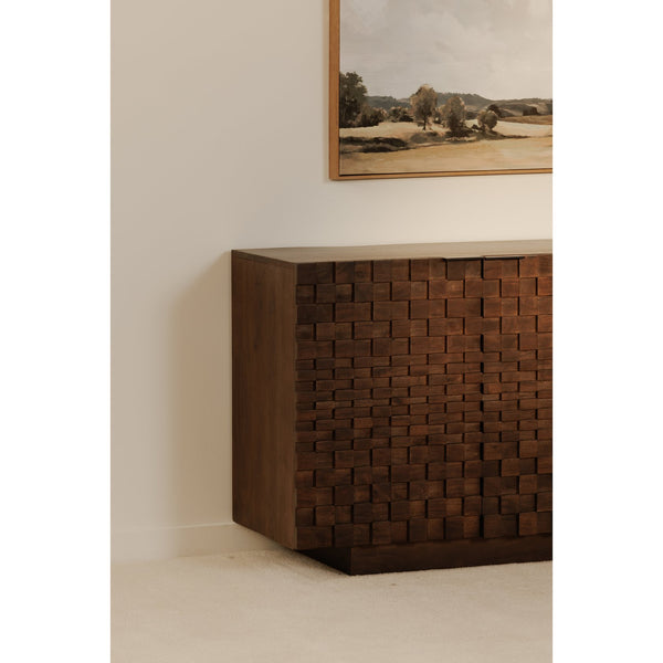 Moe's Home Easton Modern Sideboard - Stunning Acacia Wood Design With Adjustable Shelves For Your Home Decor Brown Acacia Wood,Acacia Veneer Bb-1019-03