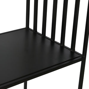 Dovetail Ramar Bookshelf Black Gunmetal Finish Iron BB163