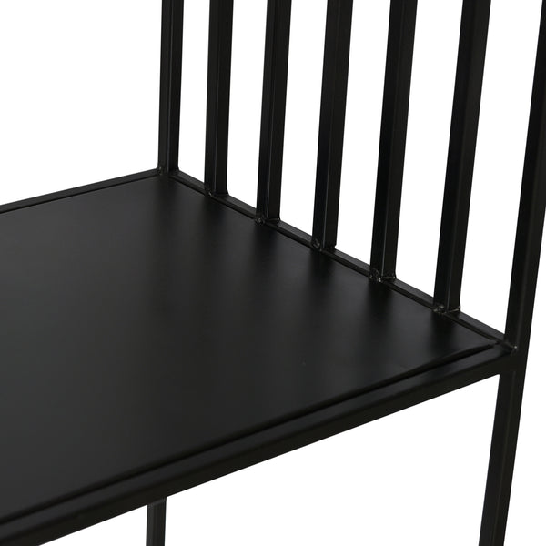 Dovetail Ramar Bookshelf Black Gunmetal Finish Iron BB163