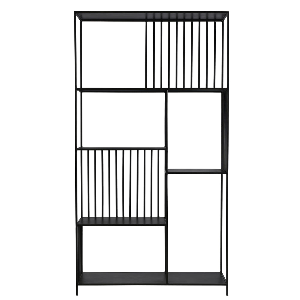 Dovetail Ramar Bookshelf Black Gunmetal Finish Iron BB163