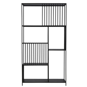 Dovetail Ramar Bookshelf Black Gunmetal Finish Iron BB163
