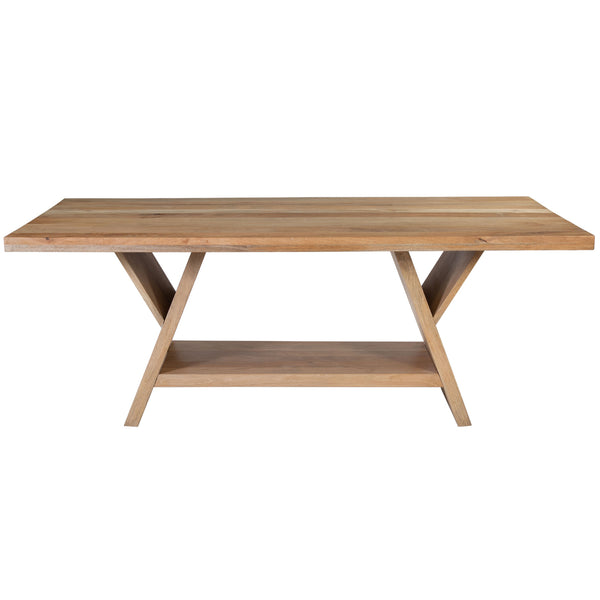 Dovetail Ravenna Dining Table Natural Finish Mango Wood BB220
