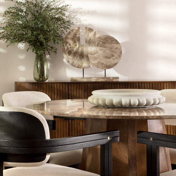 Dovetail,Decorative Art Pieces,,White,Marble,UPS/FedEx,White,,Marble,,REGULAR 15,$350 - $450 Adelie Bowl BB294-WHIT Dovetail Dovetail