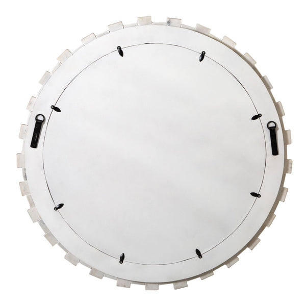 Dovetail Raquel Mirror Marble - White