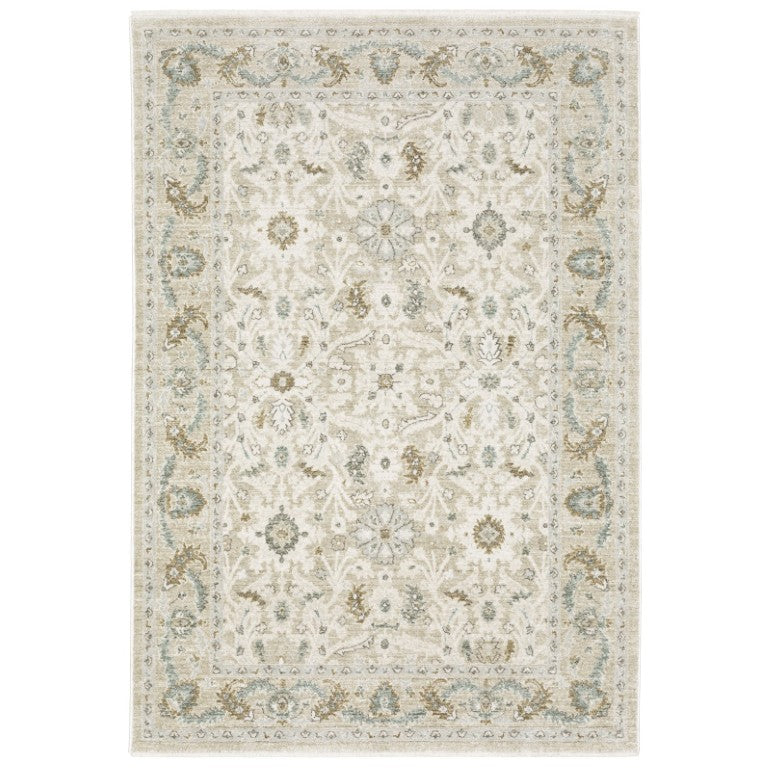 Oriental Weavers Brookhaven Vintage Inspired Polyester Accent Rug with Plush Tactile Depth for Entryways 2' x 7'6" BBKH04060228ST
