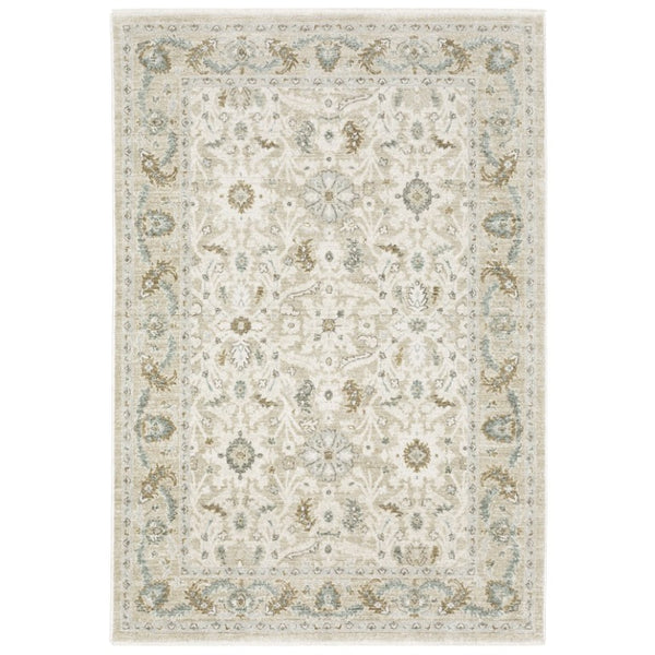 Oriental Weavers Brookhaven Vintage Inspired Polyester Accent Rug with Plush Tactile Depth for Entryways 2' x 10' BBKH04060305ST