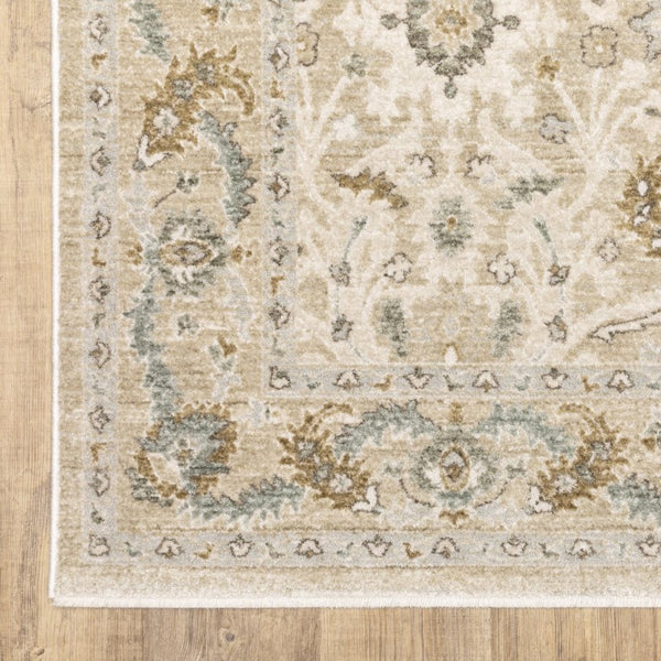 Oriental Weavers Brookhaven Vintage Inspired Polyester Accent Rug with Plush Tactile Depth for Entryways 3' x 5' BBKH04090152ST