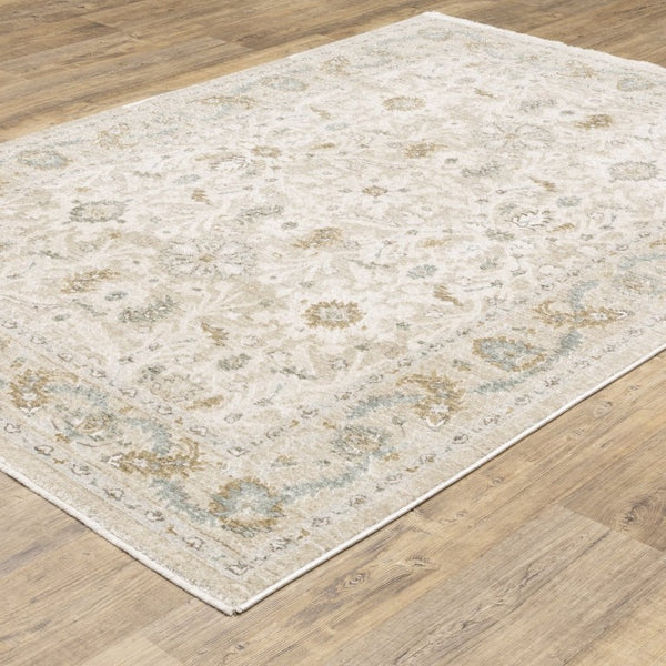 Oriental Weavers Brookhaven Vintage Inspired Polyester Accent Rug with Plush Tactile Depth for Entryways 5'1" x 7'6" BBKH04152228ST