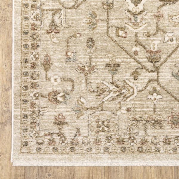 Oriental Weavers Brookhaven Heritage Polyester Accent Rug with Vintage Palette for Living Rooms 5'1" x 7'6" BBKH06152228ST