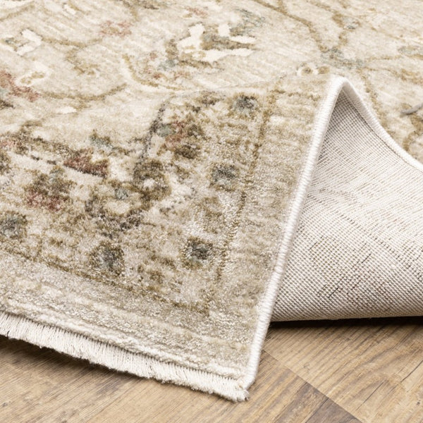 Oriental Weavers Brookhaven Heritage Polyester Accent Rug with Vintage Palette for Living Rooms 5'1" x 7'6" BBKH06152228ST