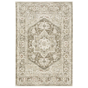 Oriental Weavers Brookhaven Vintage Traditional Polyester Accent Rug for Entryways and Cozy Bedroom Nooks 2' x 3' BBKH08060090ST