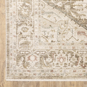 Oriental Weavers Brookhaven Vintage Traditional Polyester Accent Rug for Entryways and Cozy Bedroom Nooks 5'1" x 7'6" BBKH08152228ST