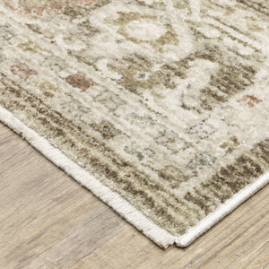 Oriental Weavers Brookhaven Vintage Traditional Polyester Accent Rug for Entryways and Cozy Bedroom Nooks 9'10" x 12'6" BBKH08300380ST