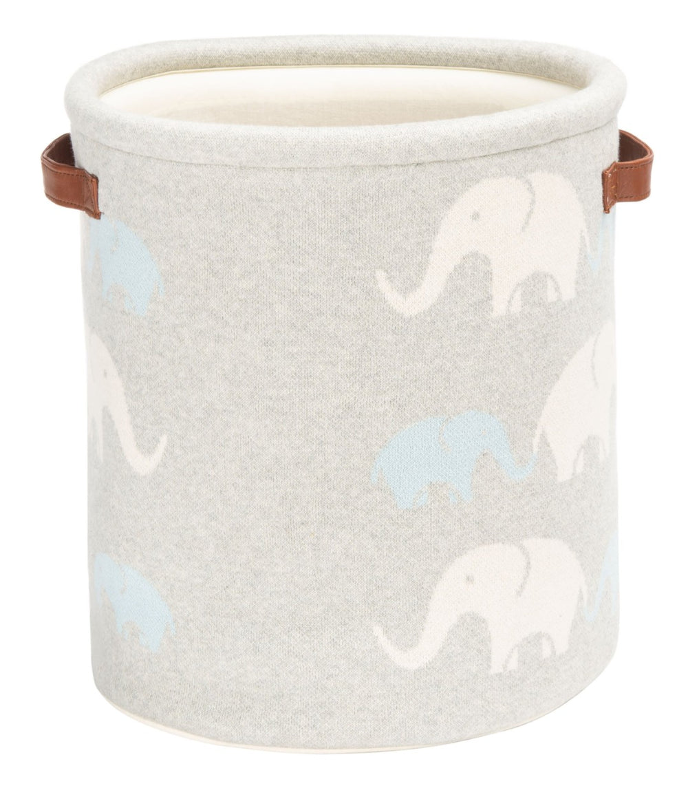 Safavieh EFFY Elephant Basket – Adorable Soft Fabric Storage for Nursery, Playroom & Laundry Room Décor BBY6108A