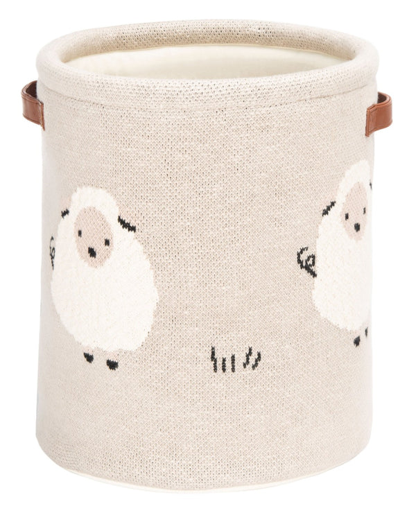 Safavieh KIBBLES Basket - Stylish Grey Storage Solution for Toys, Laundry, and Household Clutter - Soft Edges BBY6110A