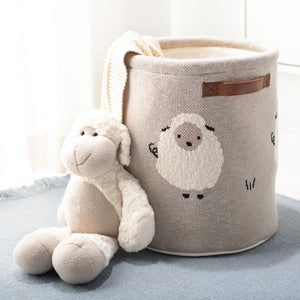 Safavieh KIBBLES Basket - Stylish Grey Storage Solution for Toys, Laundry, and Household Clutter - Soft Edges BBY6110A