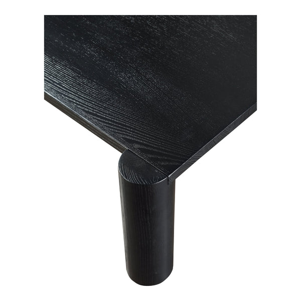 Moe's Home Post Versatile Coffee Table In Solid White Oak With Customizable Leg Design For Elegant Living Spaces Black Solid Oak Bc-1096-02-0