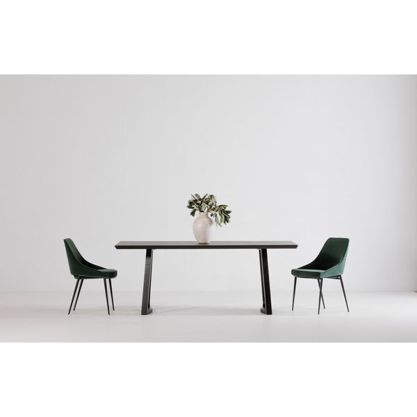 Moe's Home Silas Dining Table In Solid White Ash - Mid-century Modern Design For Stylish Dining Spaces Black Solid White Ash Bc-1099-02-0