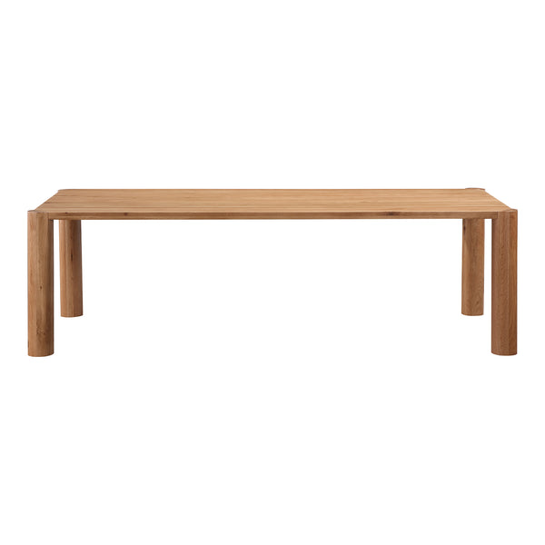Moe's Home Post Large Natural Oak Dining Table - Elegant Design For 10, Perfect For Gatherings And Dining White Solid White Oak Bc-1112-18-0