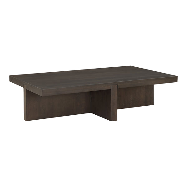 Moe's Home Folke Coffee Table - Exquisite Solid Oak Design Enhancing Your Living Space With Artisanal Elegance Brown Solid Oak Bc-1116-21