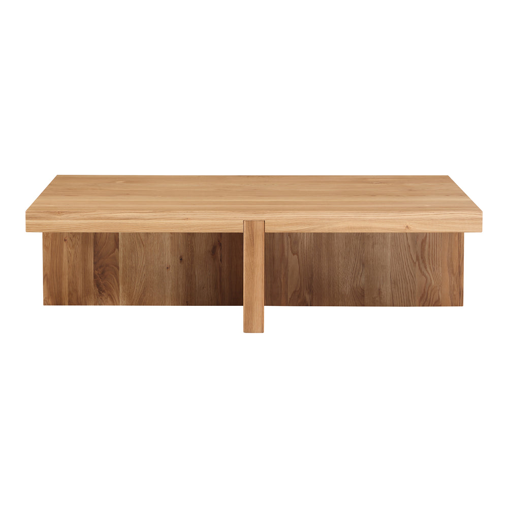 Moe's Home Folke Coffee Table - Exquisite Solid Oak Design Enhancing Your Living Space With Artisanal Elegance Natural Solid Oak Bc-1116-24
