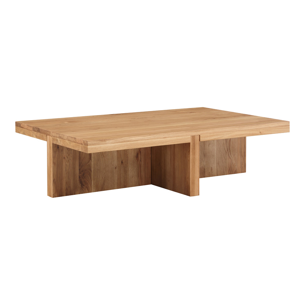 Moe's Home Folke Coffee Table - Exquisite Solid Oak Design Enhancing Your Living Space With Artisanal Elegance Natural Solid Oak Bc-1116-24