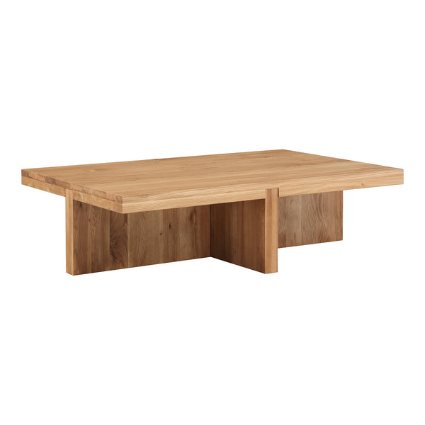 Moe's Home Folke Coffee Table - Exquisite Solid Oak Design Enhancing Your Living Space With Artisanal Elegance Natural Solid Oak Bc-1116-24
