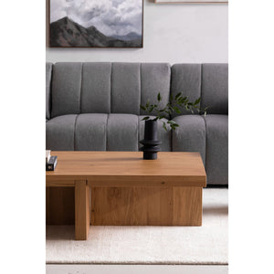 Moe's Home Folke Coffee Table - Exquisite Solid Oak Design Enhancing Your Living Space With Artisanal Elegance Natural Solid Oak Bc-1116-24