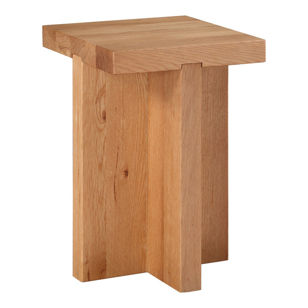 Moe's Home Folke Side Table - Exquisite Solid Oak Craftsmanship With Unique Woodgrain, Perfect For Any Space Natural Solid Oak Bc-1118-24