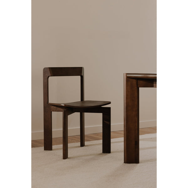 Moe's Home Daifuku Dining Chair - Set Of 2, Elegant Japanese Design With Solid Ash Construction For Comfort Brown Solid White Ash,Ash Veneer Over Plywood Seat Bc-1128-20