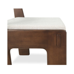 Moe's Home Ashby Dining Chair Set Of 2 – Inspired Japanese Design, Stain-resistant Fabric, Luxurious Comfort Brown Upholstery, 100% Polyester,Solid Ash Bc-1133-20