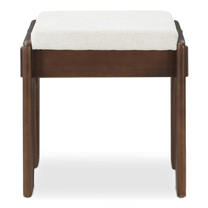 Moe's Home Ashby Counter Stool - Elegant Craftsmanship With Moisture-repellent Fabric And Luxurious Comfort Brown Upholstery, 100% Polyester,Solid Ash Bc-1134-20