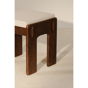 Moe's Home Ashby Counter Stool - Elegant Craftsmanship With Moisture-repellent Fabric And Luxurious Comfort Brown Upholstery, 100% Polyester,Solid Ash Bc-1135-20